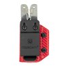 Clip & Carry Kydex Multitool Sheath for Victorinox SWISSTOOL - Made in USA (Multi-tool not included) Multi Tool Holder Holster (Carbon Fiber Red)