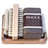 Handmade Goat Milk Soap Giftset- BOGUE BESPOKE No.13XL GreaseMonkey Blend -Serious scrubbing power soap with Essential oils of Orange & Vetiver help repair skin. Sisal Cloth, Nail Scrubber & Tray