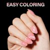 AILLSA Short Almond Nail Tips Soft Gel Pre-Shaped Acrylic Nail Tips Half Matte Full Cover Nail Tips Clear Gelly Press on Flase Nail Tips for Extension Nail Manicure Home DIY 216PCS 12Sizes