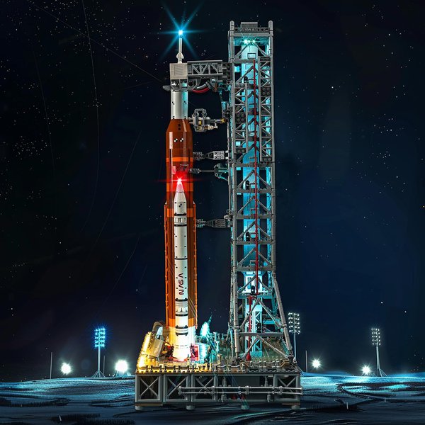 Brickshining LED Lighting Compatible with Lego NASA Artemis Space Launch System 10341, Light Kit Compatible with Lego 10341, Giving Light to Model, NOT Included The Model Set（Standard Version）