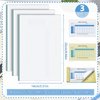 Jutom Employees Weekly Time Sheet Daily Employee Time Sheet 2 Part Carbonless Time Sheets 8.7 x 5.5'' for Employees Work Supplies, 200 Sheets Per Pad, Tear up with a Ruler (Fresh Style, 3)