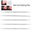 5pcs 2 Way Dotting Pen Tool Double Head Nail Art Dotting Pen Stainless Steel Nail Painting Pen DIY Decoration Dotting Pen