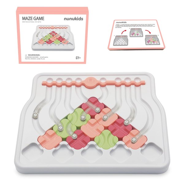 nunukids Marble Circuit Puzzle - Exciting Maze Game Toy for Kids, Fun Brain Teasers for Kids 6 Years and Above
