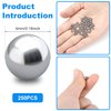 PAGOW 250PCS Paint Mixing Balls Nail Polish 316 Stainless Steel Bearing Balls, 4mm/apr. 0.16”