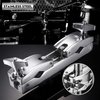 Facmogu Silver Multi-clamp, Adjustable Quick Release Multi-clamp Construct with Premium Stainless Steel Material, Cymbal Stand Mount Holder for Drum Cymbal Stands & Holders