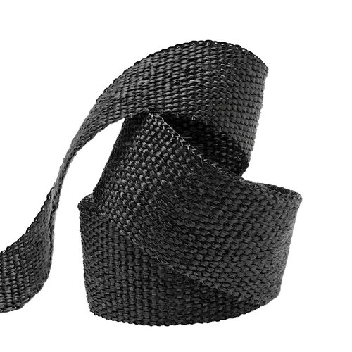 big-autoparts 2 inch by 16.5 feet Exhaust Manifold Heat Wrap Thermal Wrap Tape and Stainless Ties Kit,Black