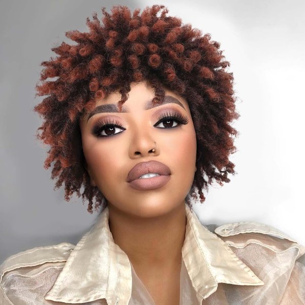 Hanne Fashion Short Dreadlock Wig Twist Braids Wigs Dreadlock Wig for Black Women and Men African American Twist Braiding Synthetic Wig 1B 350