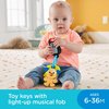 Fisher-Price Baby & Toddler Toy Laugh & Learn Play & Go Keys with Lights & Music for Pretend Play Infants Ages 6+ Months​