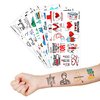 96PCS Funny Doctor Medical Equipment Temporary Tattoos Themed Birthday Party Decorations Favors Supplies Decor Cute Dr Healthcare Nurse Pharmacy Tattoo Stickers Gifts For Kids Boys Girls School Prizes