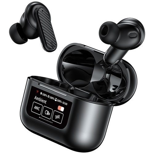 Wireless V5.4 Earbuds Compatible with Vivo V23 5G Super ANC Noise Cancellation, Digital Display, IPX8, 48Hr Use, 300mAh PowerBank 100Day Standby Case