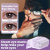 Silicherry 50 Packs Steam Eye Mask for Dry Eyes Spa Warm Sleep Eye Mask Self Heating Disposable Eye Masks for Home Office Travel Eyestrain Relieve (Lavender Scent)