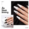 Gellen White and Black Gel Nail Polish Set, 2PC 18ml Black and White Gel Polish Kit, Black White Gel Nail Polish Soak Off UV Gel for Nail Manicure Salon Home
