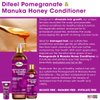 Difeel Pomegranate & Manuka Honey Sulfate-Free Conditioner 12 oz. for Dry, Damaged Hair