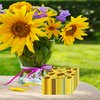 Jajajuegos 80Pcs Sunflower Paper Napkins Sunflower Disposable Party Napkins Set Sunflower Paper Luncheon Napkins Sunflower Theme Party Supplies for Sunflower Themed Parties, 6.5 Inch