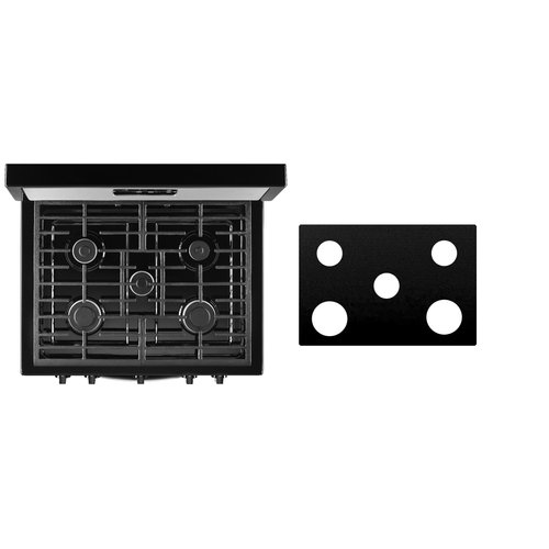 Custom Fit Reusable Burner Liner for Whirlpool Gas Range Stove Protect Your Stovetop with this Splatter Guard Cover - WFG505M0BB