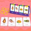 Lachilly Sentence Building Flip Chart, 40 Sentence Builder Game, Vocabulary & Grammar, Activity Educational Learning Tool, Phonics Learning Supplies, Speech Therap, School Supplies