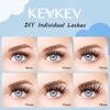 KevKev Lash Clusters Individual Lashes 3D Fluffy Eyelash Clusters 320 Pcs Cluster Lashes 30+50D Wispy Volume Lashes DIY Lash Extensions Thin Band & Soft(Fluffy 30+50D,D-12-18mix)
