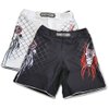 Ring to Cage Elite Fight Shorts - Black or White for MMA, BJJ, Jiu Jitsu, Grappling, No Gi, Wrestling (Waist 44", Black)