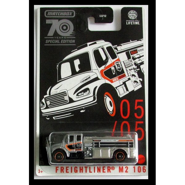 Matchbox Silver Freightliner M2 106 Fire Truck 70 Years Special Edition 05/05 2023