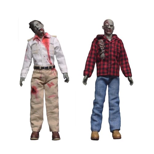 Mezco Toys One: 12 Collective: Dawn of The Dead Fly Boy & Plaid Zombie Action Figure 2 Pack