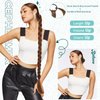Cephermer Braided Ponytail Extension 26'' 30'' DIY Long Braid Hair Extensions Ponytail with Elastic Tie Straight Wrap Around Natural Soft Synthetic Hairpiece for Women Medium Brown