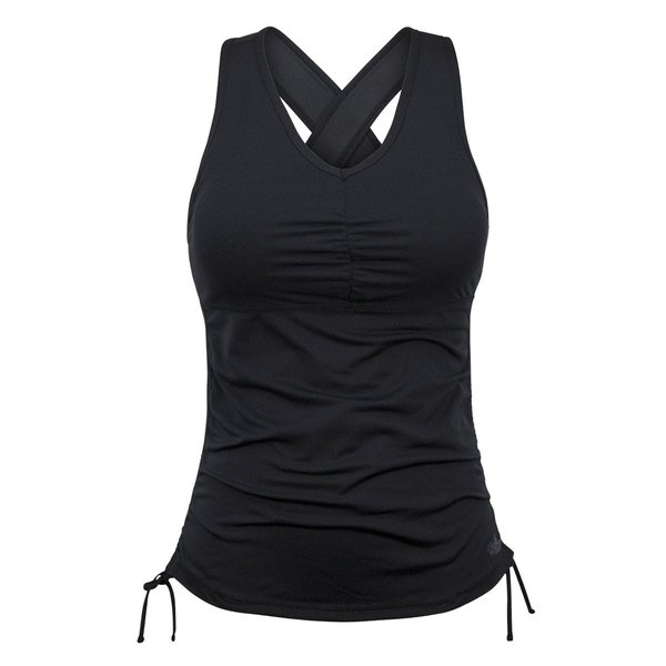 UV SKINZ UPF 50+ Swim Tankini for Women – Women’s Modest Swim Tank Top Black