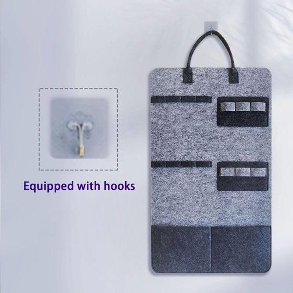 TuneYune Pet 3 Pack Cat Wand Toy Storage Bag Cat Toy Holder Feather Toy Hanging Bag Cat Teaser Toy Organizer Teaser Wand Holder Hanging Wall Storage Bag Wall Mounted Toy Organizer With 2 PCS Teasers