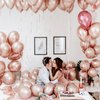 PartyWoo Metallic Rose Gold Balloons, 130 pcs Rose Gold Balloons Different Sizes Pack of 18 Inch 12 Inch 10 Inch 5 Inch for Balloon Garland Birthday Decorations, Party Decorations, Wedding Decorations