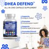 DHEA 200mg Supplement Pregnenolone 100mg for Men & Women with DIM Ashwagandha Boron 6mg Complex Calcium Magnesium Zinc 50mg Vitamin D3 5000 iu Hormone Support Capsules Pills - Made in USA 60 Ct