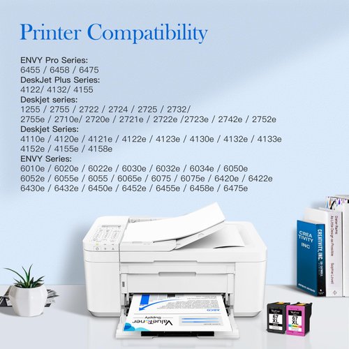 Valuetoner Supply Remanufactured Ink Cartridges Replacement for HP 67XL 67 XL for HP Ink 67 for HP Envy 6055 6055e 6052 6058 Envy Pro 6400 6455 6455e 6458 DeskJet 2732 2752 2755e 4155 4155e (2-Pack)