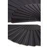HUNANBANG 1 Dozen 12 Pieces Folding Hand Fans Church Wedding Gift, Party Favors, DIY Decoration Gift Size9 Wholesale 12pack (Black)