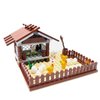 Sufeasdf Barn and Farm Building Block Set A, Chicken Coop, Garden, Crops, Compatible with Lego 853792 Accessory for Ages 6-12