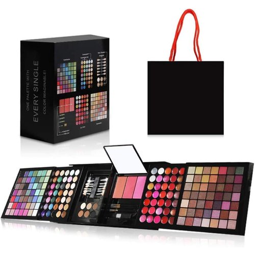 Professional Makeup Set with Full 177 Color Including Eyeshadow Palette Blush Lip Gloss Concealer, All In One Makeup Kit for Women Full Kit with Mirror and Applicators (177 Colors)