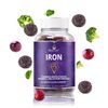 BeLive Iron Gummies - Multivitamin Iron Supplement with Vitamin C, A, B & Zinc, Supports Blood Oxygen, Vegan Iron Supplements for Women, Men & Kids for Growth and Development - Grape Flavor | 1-Pack