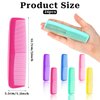 24 Pieces Wide Tooth Combs for Women,Small Hair Combs Portable Comb Set Plastic Colorful Comb Fine Tooth Comb Fine Dressing Comb Small Comb (6 Colors)