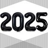 Black 2025 Balloons, Giant 32 Inch Black 2025 Number Balloons,2025 Happy New Year Black Balloons for New Year Eve Party Supplies 2025, New Years Decorations 2025, Christmas, Graduations Decorations