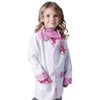 StoryBook Wishes Kids Doctor Coat & Face Mask for Kids Doctor Costume | Doctor Dress Up for Kids | Pink and White - Size 4-6