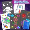Art & Craft Activity,Foil Craft Outer Space DIY Art Fun Kits,No Mess Creative Foil Art Kits Set Drawing Game for Kids,Birthday Gifts Craft Supplies Travel Toys for Girls Boys Ages 4 5 6 7 8 9 Year Old