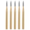 JMU Trimming&Finishing Carbide Burs, Needle, 12 Blades, FG #7901, 5/pk (ISO No. 247/009)