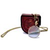 Castle Instruments Magnifying Glass, Optical Magnifier Lens with Necklace Chain Monocle for Library Reading Fine Print Zooming Increase Vision Jewelry Gold and Sliver