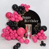 10 inch Hot Pink Latex Balloons, 100 pcs Thick Dark Pink Party Balloons Birthday Decorations (Hot Pink)
