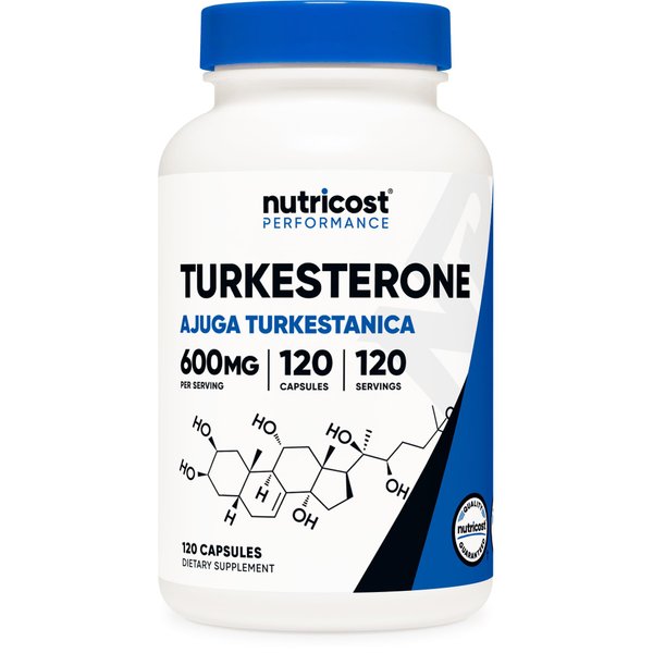 Nutricost Turkesterone Dietary Supplement 600mg, 120 Capsules - Vegetarian, Non-GMO & Gluten Free