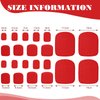 352 Pieces 16 Sheets Toenail Polish Stickers Adhesive Toe Nail Wraps Full Toe Nail Wraps Toenail Polish Strips DIY Toe Nails Manicure Decal with 2 Pieces Nail Files for Girls (Chic Color)