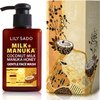 LILY SADO MILK+MANUKA Coconut Milk & Manuka Honey Gentle Gel Face Cleanser - Natural Cruelty-Free Facial Wash Cleanses, Balances, Soothes & Hydrates - Reduces Pores & Blackheads - 5oz