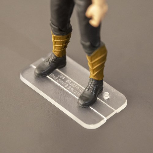 FIGURESLAB 56PACK 6inch Star Was Black Series Action Figure Stand, Toy Organizer Support Feet Original Stands for Display, 1/12 Scale Figures Peg Holder Bases Accessories, Multi-Pegs, CLEAR, Square