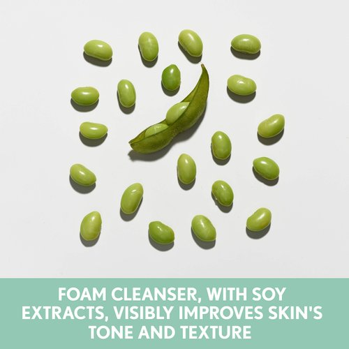 Aveeno Clear Complexion Foaming Oil-Free Facial Cleanser with Salicylic Acid for Breakout Prone Skin, Face Wash with Soy Extracts, Hypoallergenic and Non-Comedogenic, 6 fl. oz