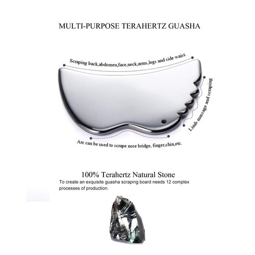 Terahertz Stone Gua Sha Scraping Tools Lymphatic Drainage Massager Facial Energy Beauty Myofascial Release Tool Linfatic Drainage