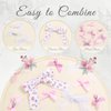 YAEISM Pink Bow Clips 12PCS Coquette Bows Hair Ribbon Floral Bow Hair Clips Lace Hair Bows Plaid Mini Bow for Hair Girls Cute Y2k Hair Barrettes