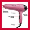 Revlon 1875W Lightweight Hair Dryer | For Easy Smooth Styling (Pink)