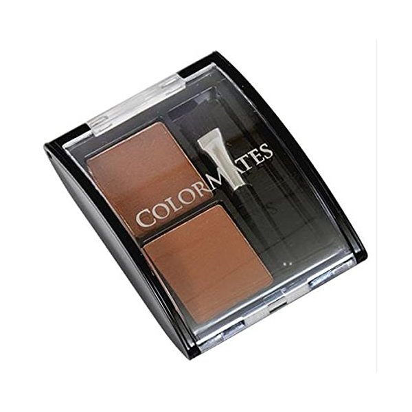 Colormates Eyebrow Powder Dark Brown/Medium Brown